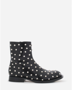 MEDLEY STUDDED LEATHER ANKLE BOOTS