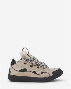 LEATHER CURB SNEAKERS