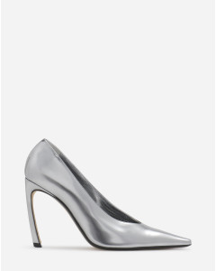 METALLIC LEATHER SWING PUMPS