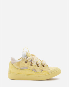 LEATHER CURB SNEAKERS