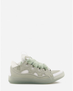 LEATHER CURB SNEAKERS
