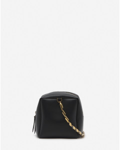  TEMPO BY LANVIN LEATHER BAG WITH SEQUENCE BY LANVIN CHAIN