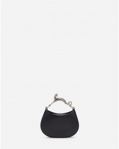 LEATHER NANO HOBO CAT BAG