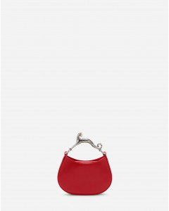 LEATHER NANO HOBO CAT BAG