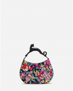 EMBROIDERED PM HOBO CAT BAG
