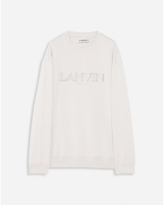 OVERSIZED EMBROIDERED LANVIN PARIS SWEATSHIRT