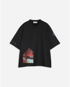 OVERSIZED T-SHIRT WITH SCI-FI PRINT