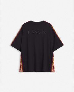 LANVIN OVERSIZED EMBROIDERED SIDE CURB T-SHIRT