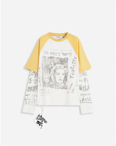 LANVIN X FUTURE LONG-SLEEVED PRINT T-SHIRT