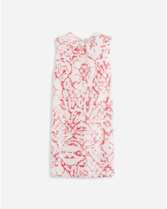 GATHERED NECK MINI DRESS IN SEQUINS 