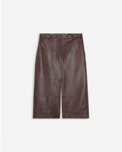 JUPE DROITE MI-LONGUE EN CUIR