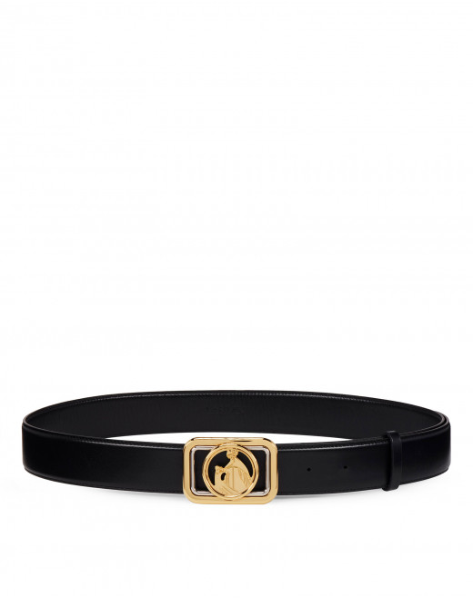 BOX CALF SWAN BELT