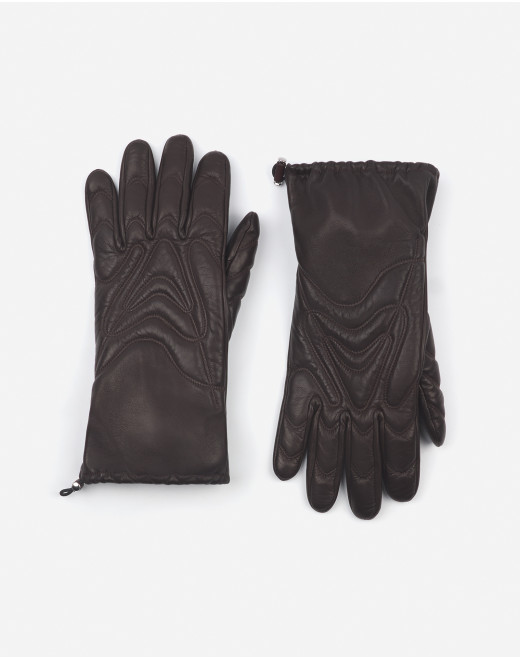 GANTS MEDLEY EN CUIR MATELASSE