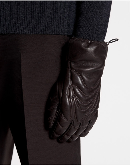 GANTS MEDLEY EN CUIR MATELASSE