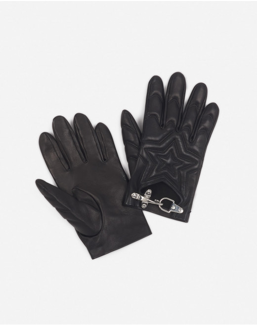 LANVIN x FUTURE QUILTED LEATHER GLOVES