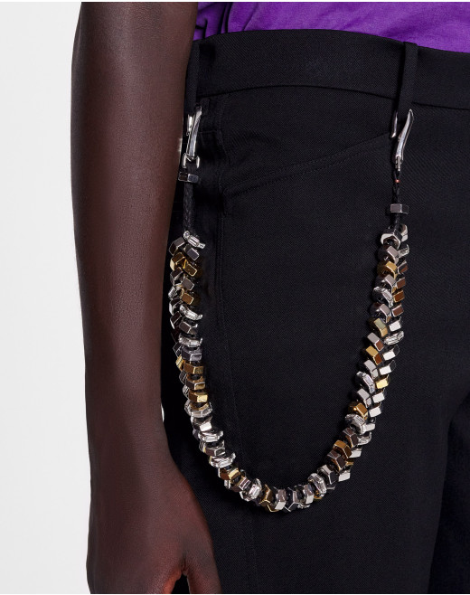 LANVIN x FUTURE PANT CHAIN IN ALUMINUM