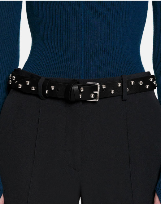 LEATHER STUDDED BELT