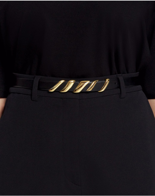 MELODIE RIBBON LEATHER BELT