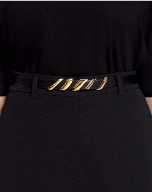 MÉLODIE RIBBON LEATHER BELT