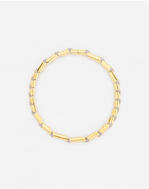 SEQUENCE BY LANVIN RHINESTONE CHOKER NECKLACE