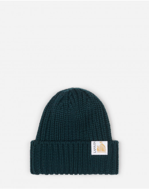 KNITTED WOOL BEANIE
