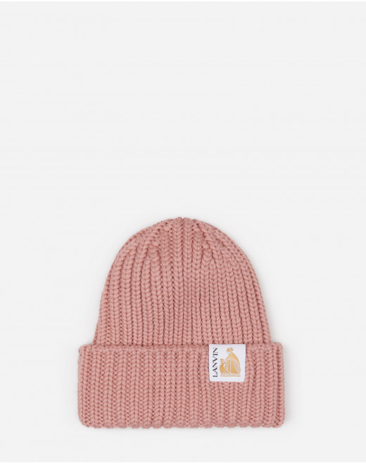 KNITTED WOOL BEANIE
