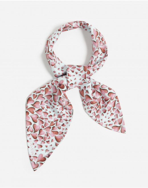 SILK MICRO HEARTS HEADBAND