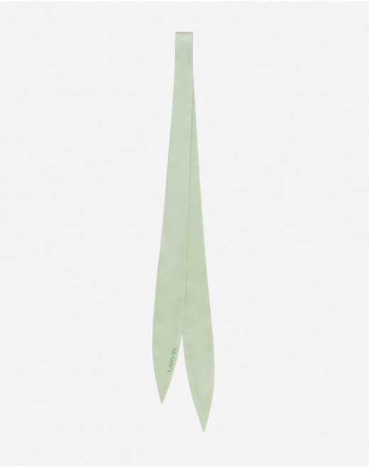 SILK HEADBAND WITH SMALL LEAVES