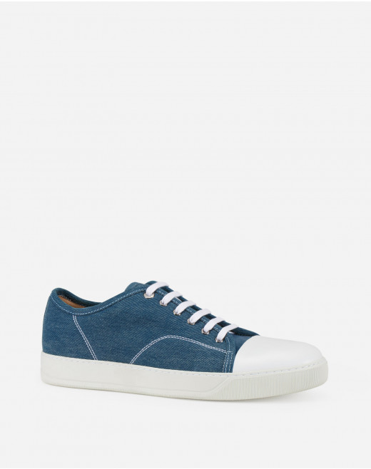 DBB1 COTTON AND LEATHER SNEAKERS