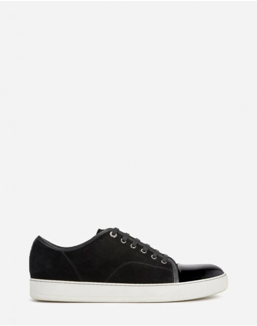 DBB1 SUEDE AND PATENT LEATHER SNEAKERS