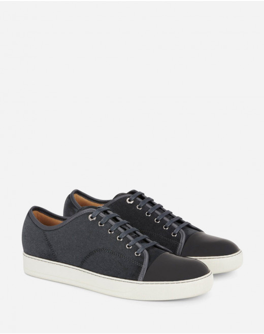 SNEAKERS DBB1 EN SUEDE ET CUIR VERNIS