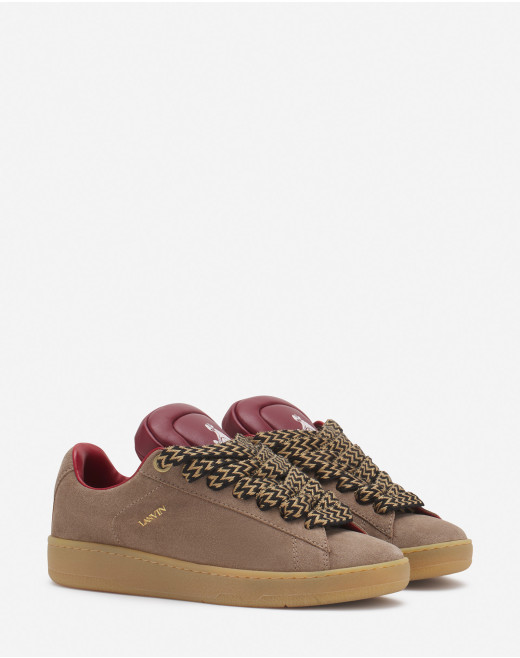 LANVIN x FUTURE HYPER CURB SNEAKERS IN LEATHER AND SUEDE FOR MEN