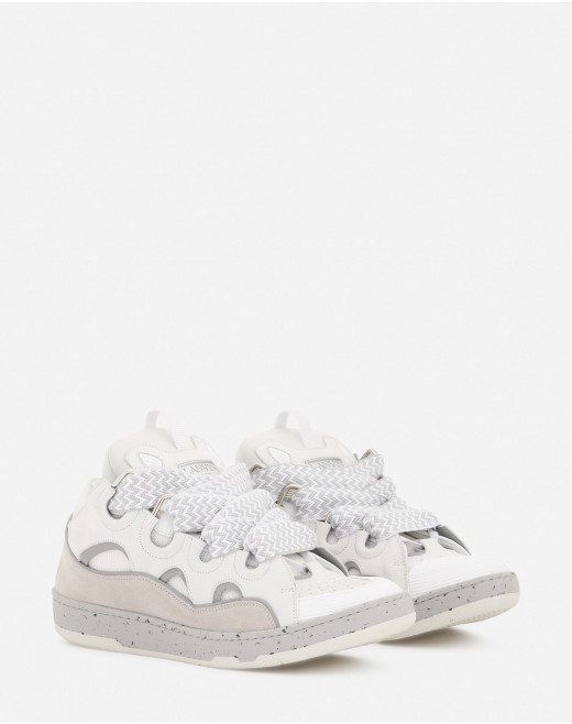 LEATHER CURB SNEAKERS