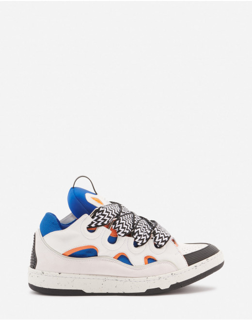 LEATHER CURB SNEAKERS