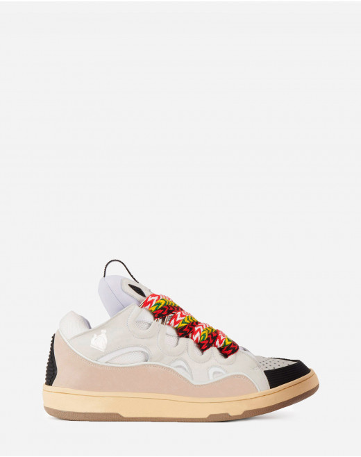 LEATHER CURB SNEAKERS