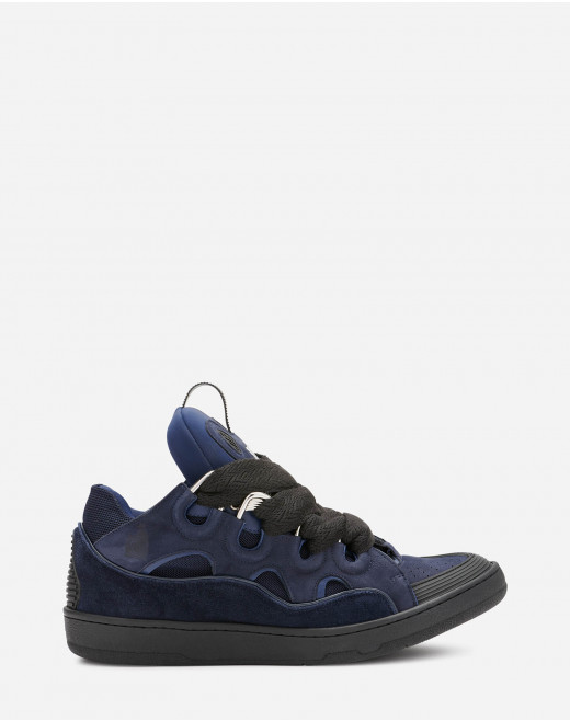 LEATHER CURB SNEAKERS
