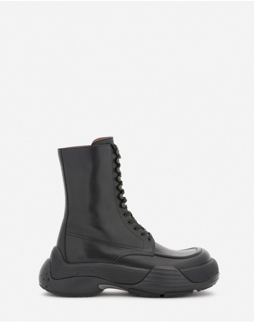 FLASH-X BOLD LEATHER LACE-UP BOOTS