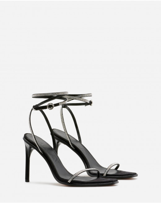 Arpège rhinestone sandals