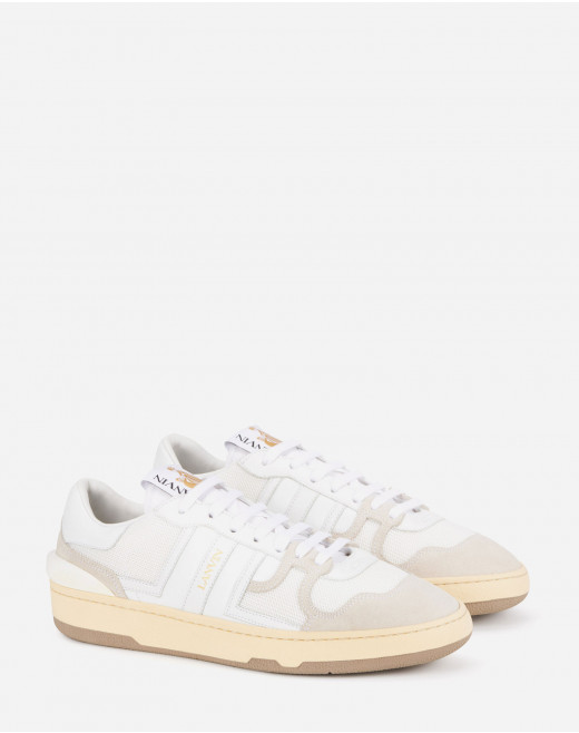 LEATHER CLAY LOW-TOP TRAINERS