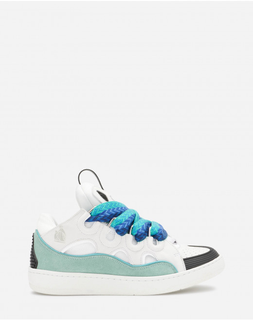 LEATHER CURB SNEAKERS