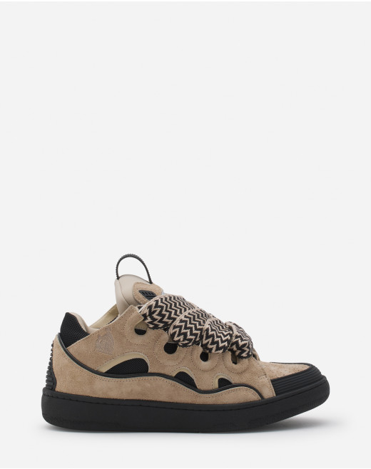 LEATHER CURB SNEAKERS