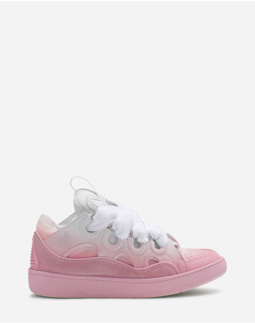 LEATHER CURB SNEAKERS