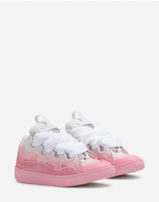 LEATHER CURB SNEAKERS
