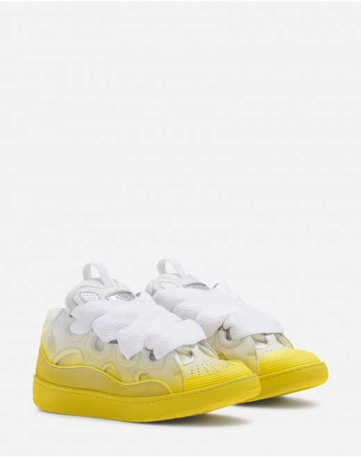 LEATHER CURB SNEAKERS