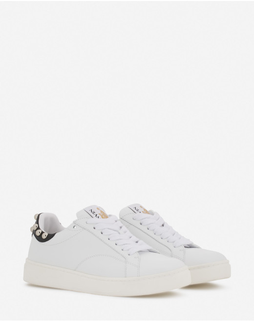 STUDDED LEATHER DDBO SNEAKERS