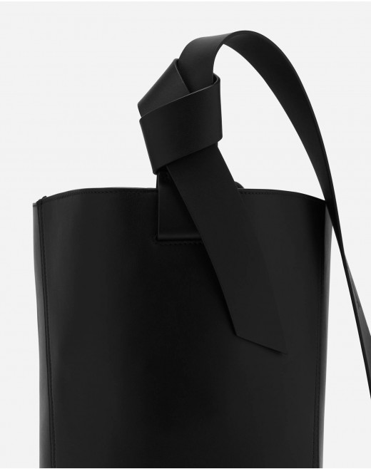 LEATHER PM HOBO TIE BAG