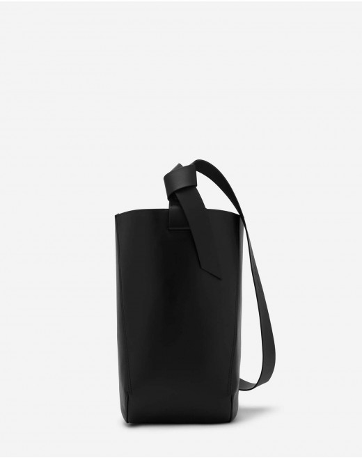 LEATHER PM HOBO TIE BAG