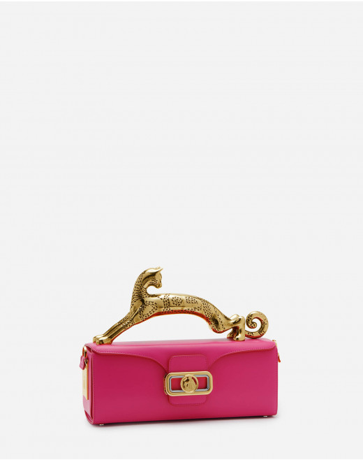MEDIUM PENCIL CAT LEATHER BAG