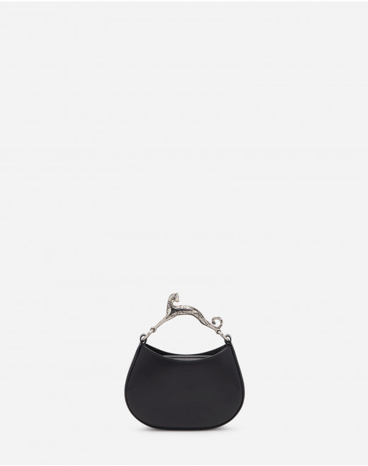 LEATHER NANO HOBO CAT BAG