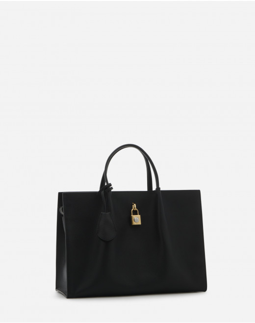 Grained leather BOGEY day bag MM